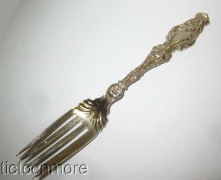 Antique Whiting Lily Sterling Silver Fork 1.  60oz