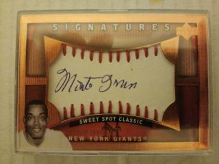 Monte Irvin Rare Autograph 2005 Sweet Spot Signatures Hof Baseball Legend Giants