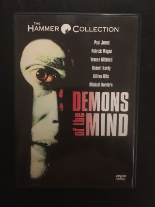Rare Oop Demons Of The Mind (dvd Anchor Bay 2002) Hammer