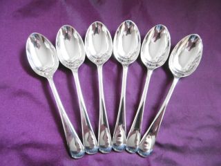 Lovely Set Of 6 Thomas Russell Silver Plated Epns Old English Pattern Tea Spoons