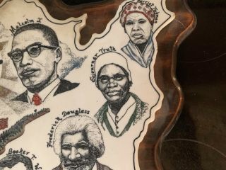 Clock USA Black History Famous Important African American Rare Art Nenana 3