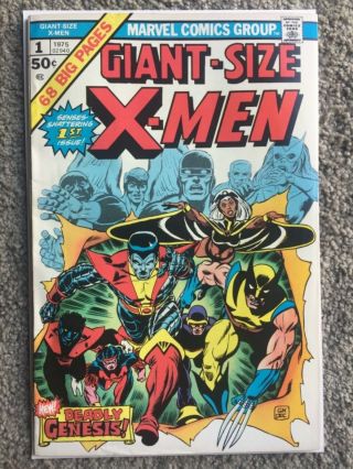 Rare 1975 Bronze Age Giant - Size X - Men 1 Key Issue Complete