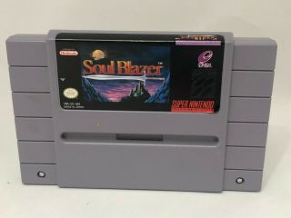 Authentic Soul Blazer Nintendo Entertainment System Game Cartridge Rare