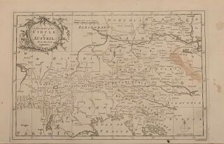 1773 Austria Antique Map By George Rollos 246 Years Old