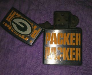Rare Retired Green Bay Packers Zippo Lighter