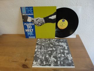 The Replacements Pleased To Meet Me 1987 Orig Rare With Printed Inner Sire