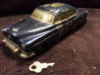 Very Rare Vintage Banthrico 1950s Oldsmobile Bank Promo Car Cast Metal With Key