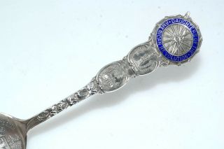 Daughters of the American Revolution DAR Antique Sterling Silver Souvenir Spoon 2