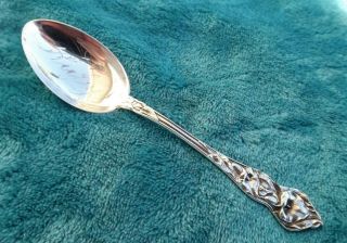 Calla Lily By Watson Mechanics 5 1/2 " Sterling Coffee Spoon Inscribed Ruby