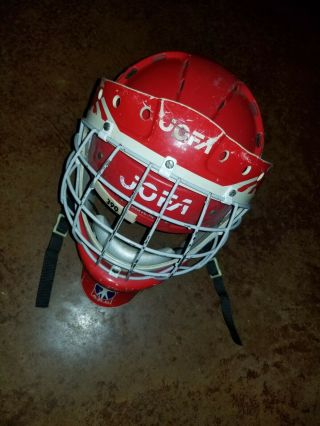 Jofa Hockey Goalie Cage 388 Sr Mask Helmet Black Red White Blue Rare