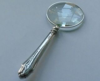 John Sanderson Hm Silver Handle Magnifying Glass Sheff 1926 George V