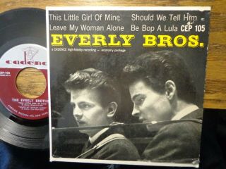 The Everly Brothers Rare Extended Play 45 Ps