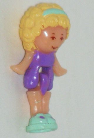 Vintage 1990 Polly Pocket Doll Figure Only From Merry - Go - Round Pals & Beach Set
