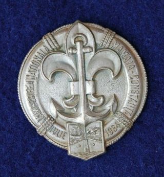 1934 - Boy Scout - Jamboree Badge / Pin - Romania - Mamaia - Sea Scout - Rare