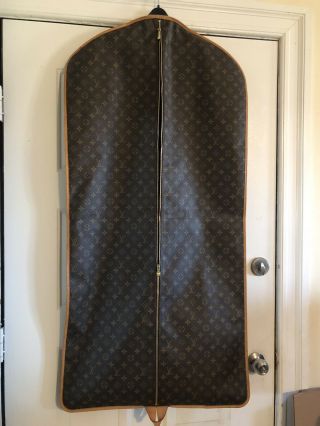 Authentic Louis Vuitton Luggage Garment Suit Bag W Code: Sd0928 Rare
