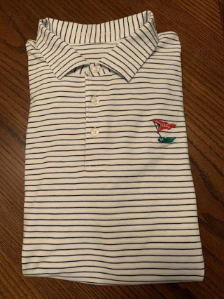 Los Angeles Country Club Lacc B Draddy Polo Golf Shirt Rare Logo Euc