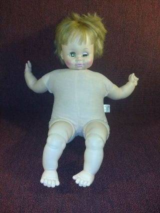 Vintage 1974 Large Horsman Doll Baby Cries 22 Inches
