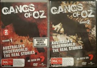 Gangs Of Oz Rare Dvd Season 1 & 2 Australia Tv Series One Two Underworld Stories