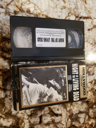 Night Of The Living Dead Rare Vhs Hollywood Gold Release 1968 Cult Horror