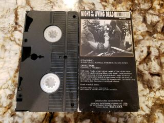 NIGHT OF THE LIVING DEAD RARE VHS HOLLYWOOD GOLD RELEASE 1968 CULT HORROR 2