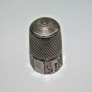 Antique Silver Thimble - Henry Griffiths Hallmarked 1863 - Vintage Collectable