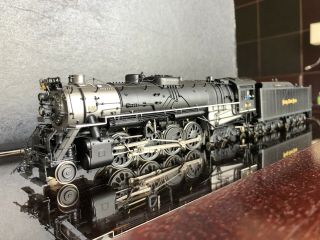 Division Point Dp Brass Nkp S - Class 814 Steam Engine F/p Rare