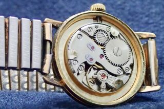 Sonix vintage mens date wristwatch Swiss 21 Jewels Stainless Steel back 2