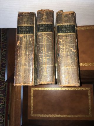 Rare 1793 3 Vol,  Set Of Boswell’s Life Of Johnson