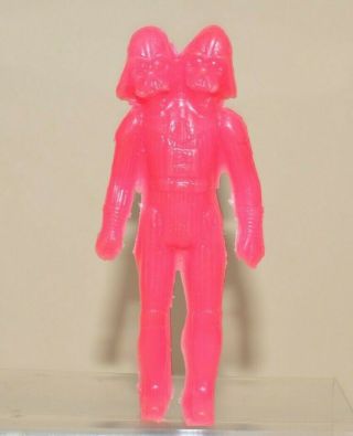 Rare Toy Mexican Figure Bootleg Star Wars Darth Vader Two Heads Pink