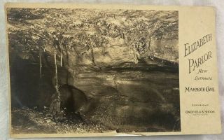 Antique Postcard Rppc Photo Mammoth Cave Elizabeth Parlor Cave City Kentucky