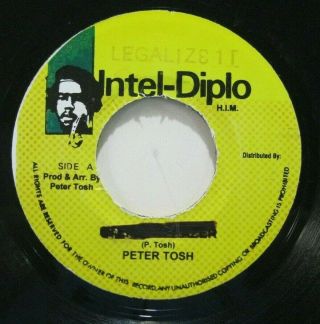 Peter Tosh - Legalize It/version - Rare Reggae 45 - Intel - Diplo - Vg,  Hear