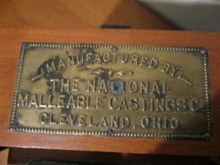 RARE Salesman Sample RAILROAD COUPLER The National Malleable Castings Co.  Ohio 2
