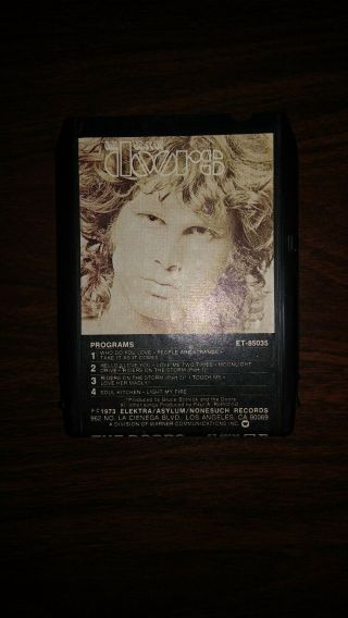 Rare Vintage Best Of The Doors 1973 Elektra 8 Track Tape Et - 85035