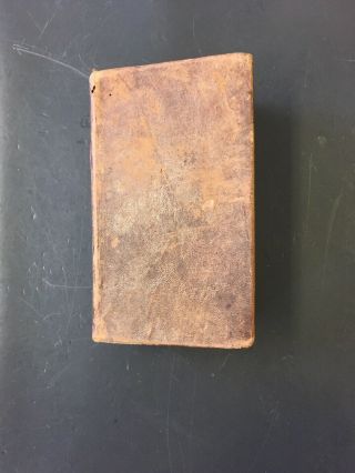 Antique Small Leather Book Of Psalms 1814