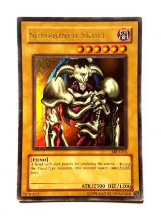 Yu - Gi - Oh Trading Card - Mrd - 003 - Summoned Skull (ultra Rare) With Card Sleeve