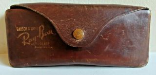 Vintage Bausch & Lomb Ray - Ban Anti - Glare Sunglass Case 1940s/1950s