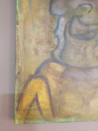 VINTAGE PABLO PICASSO OIL ON CANVAS SIGNED RARE 3