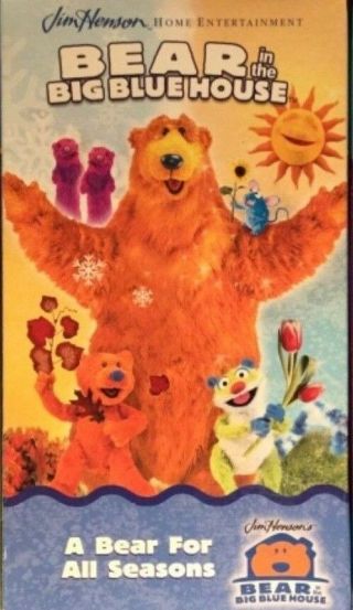 Bear In The Big Blue House A Bear For All Seasons Vhs Video Tape Very Rare
