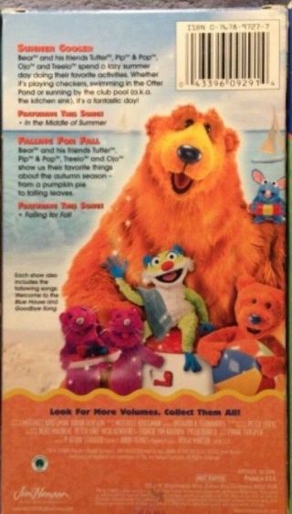 Bear In The Big Blue House A Bear For All Seasons VHS Video Tape VERY RARE 2