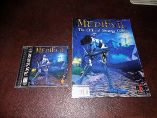 Medievil Playstation 1 Ps1 Complete.  Comes With Rare Official Strategy Guide