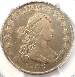 1805/4 Draped Bust Half Dollar 50c O - 101 - Pcgs Vf Detail - Rare Certified Coin