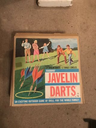 Vintage Hasbro Javelin Darts 1968 Rare