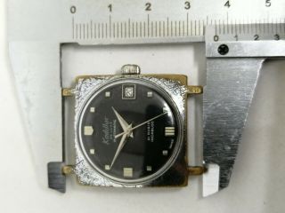 Vintage Men ' s KADILLAC Automatic Swiss Made Eta 2452 Watch (runs) 2