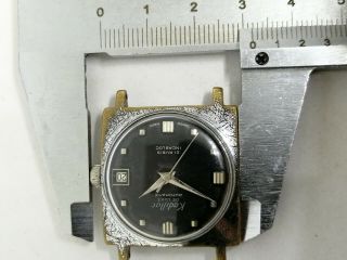 Vintage Men ' s KADILLAC Automatic Swiss Made Eta 2452 Watch (runs) 3