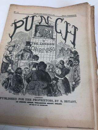 Rare First Edition Of Punch Or The London Charivari July 1841