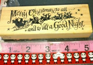 Psx Merry Christmas To All And To All,  G1370,  Rare,  215,  Wooden,  Rubber,  Stamp