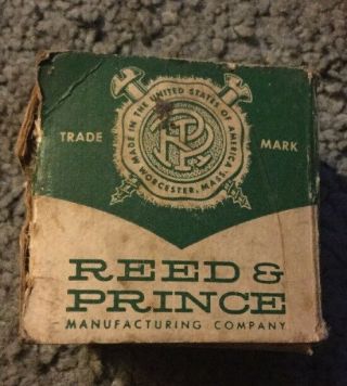 Old Vintage Reed & Prince Round Head Nickeled Wood Screws 1/2 " 7