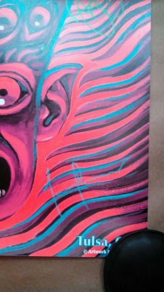 Alex Grey Tool Band Signed Tulsa Gig Poster Concert Print Rare Embossed /600 3
