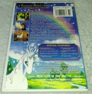 The Last Unicorn DVD 25th Anniversary Edition RARE oop 2
