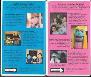 PUPPETS IN CONCERT: Music Videos Volumes 1 and 2 VHS by One Way Street RARE 2